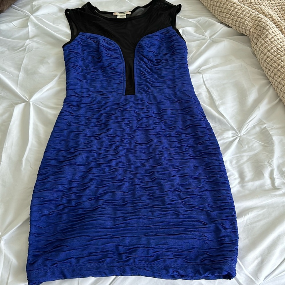 BLUE-BLACK DRESS